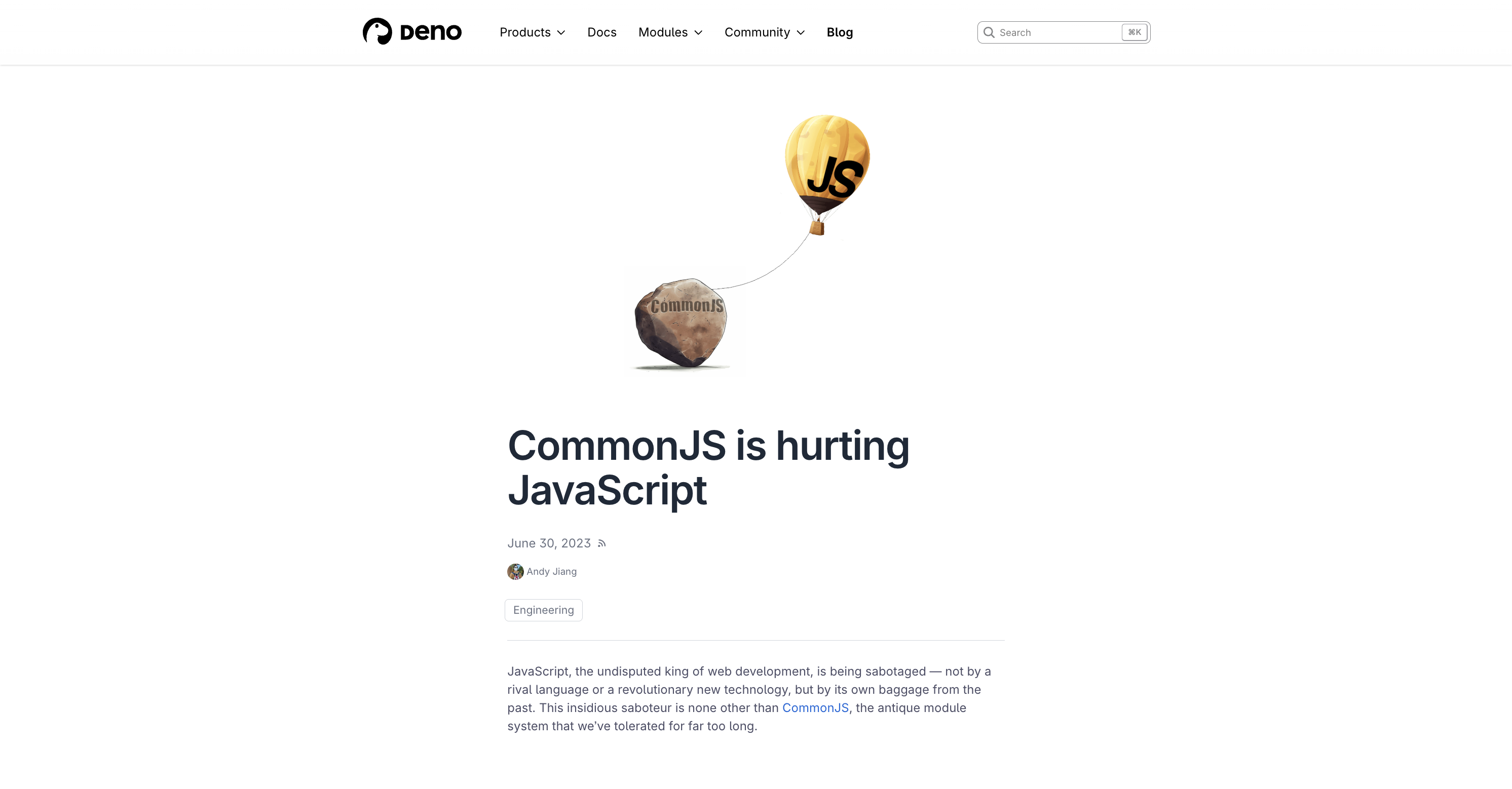 CommonJS is hurting JavaScript